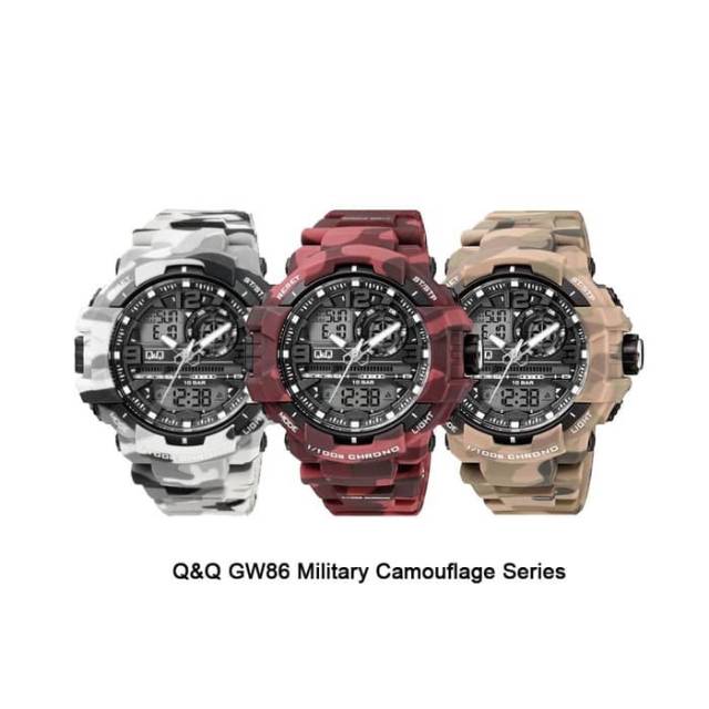 Jam Tangan Digital Pria Q&Q QnQ QQ Asli Ori Original GW86 GW86J