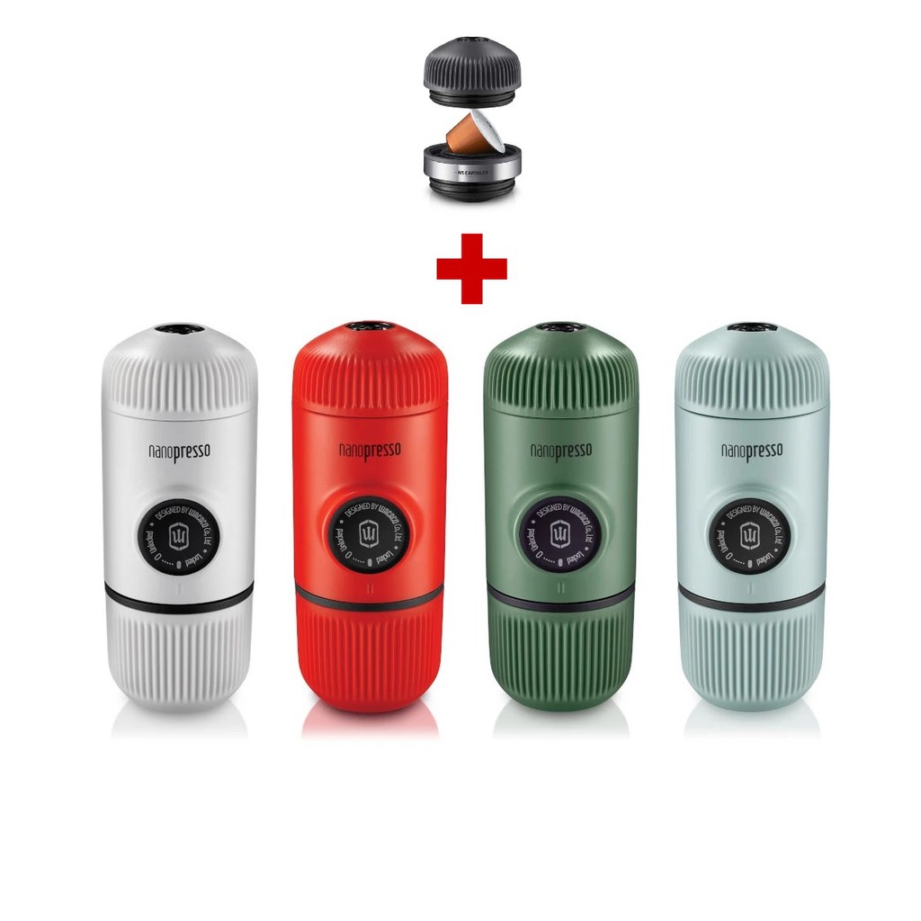 WACACO NANOPRESSO ELEMENTS Theme - Espresso Maker - NS ADAPTER - CASE - Mesin Kopi Portable Manual