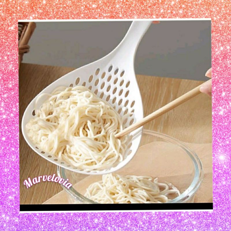 Sendok Mie Saringan Besar Bakso tirisan mi Masak Kuah Sayur