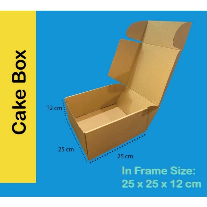 

5 Pcs Box Karton 25x25x12 /Cake Box/Kotak Cake/Kotak Pizza/Box Hampers/Kotak Hampers/Dus /Karton