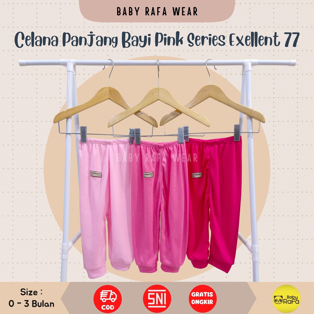 Celana Panjang Bayi PINK SERIES Size 0 - 3 Bulan merk SNI EXCELLENT 77