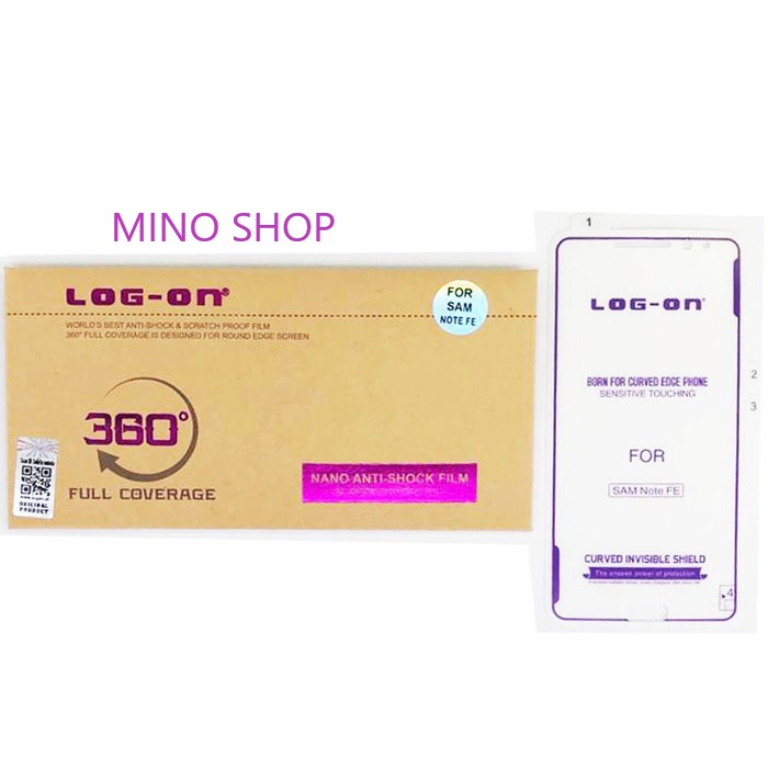 ANTISHOCK LOG ON SCREEN PROTECTOR SAMSUNG NOTE FE LOG ON - ANTIGORES JELLY