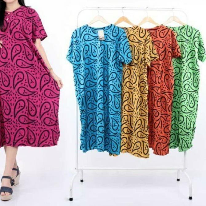 COD✔️DASTER JUMBO LD 130 MURAH | DASTER BUSUI BUMIL JUMBO KEKINIAN LENGAN PENDEK KANCING DEPAN GROSI