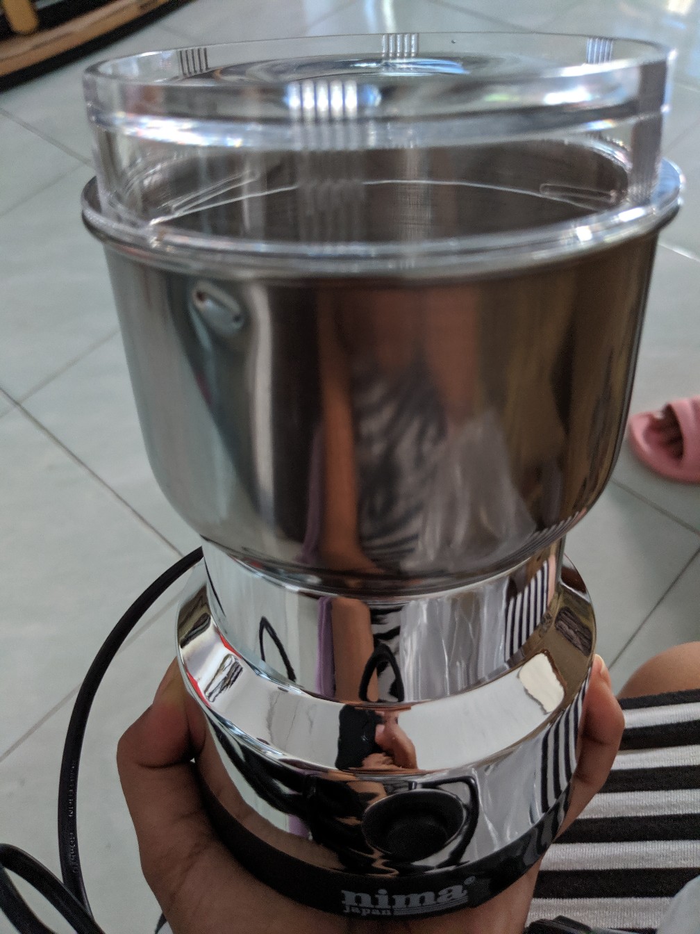 Alat Penggiling Biji Kopi Electric Coffee Grinder Penggiling Portable Gilingan Biji Kopi 150w