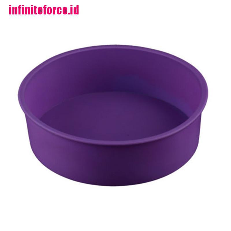 8 inch Silicone Mould Bakeware Round Cake Form Baking Pan color random