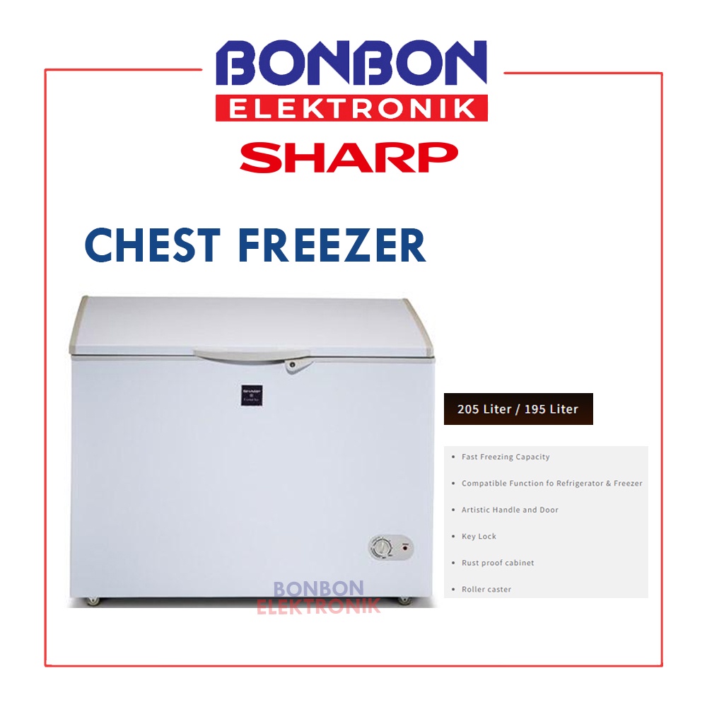 Sharp Chest Freezer 200L /195L FRV-200 / FRV200