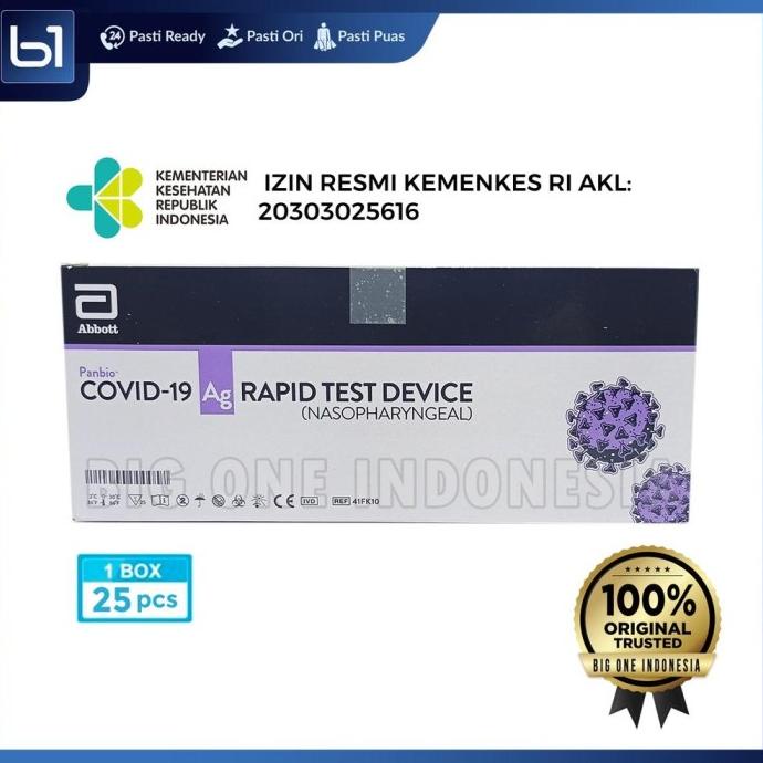 Ready Stock Abbott Panbio Nasal & Nasofaring Rapid Test Swab Antigen Hermandiantoromart
