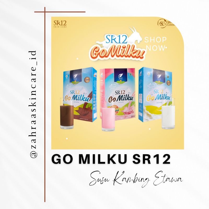 

SUSU KAMBING ETAWA / GO MILKU SR12 / GOAT MILK/ SUSU KAMBING SR12 200 GRAM