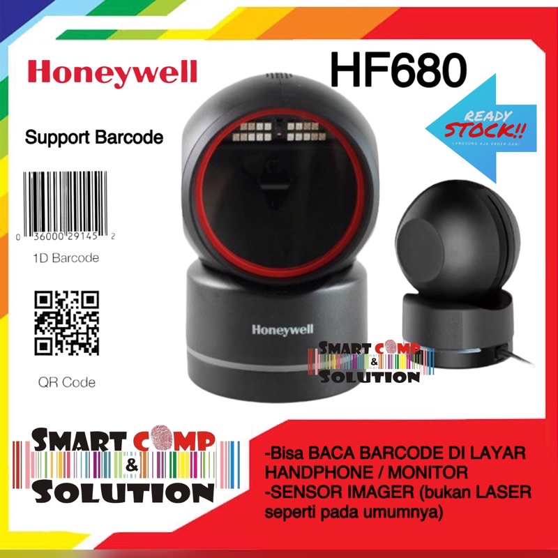 Scanner Barcode Omni Honeywell HF680 1D 2D QRcode - Pengganti MK7190