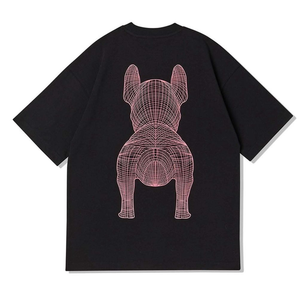 Lifework Radog Big Logo Oversize Tee Black/Pink 100% Original