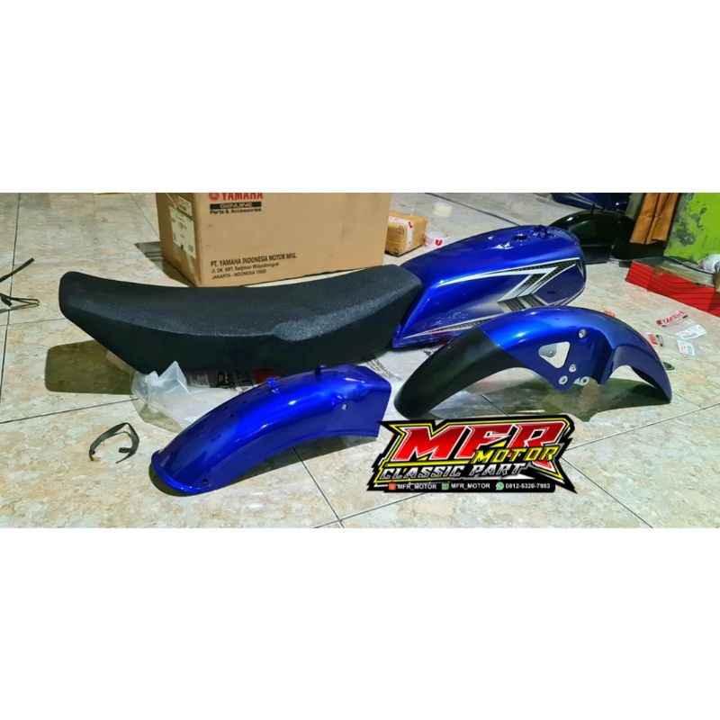 COVER BODI YAMAHA RX KING 2004 BIRU SET JOK PRAHU EXTREME