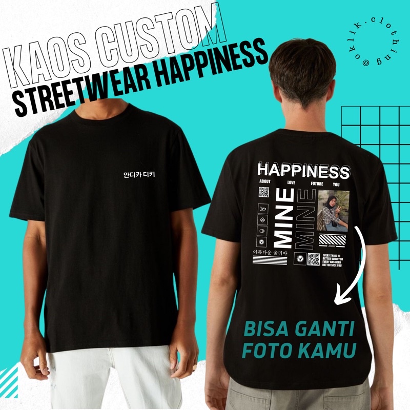 KAOS CUSTOM KEKINIAN | KAOS BUCIN DESAIN SUKA SUKA| KAOS AESTHETIC