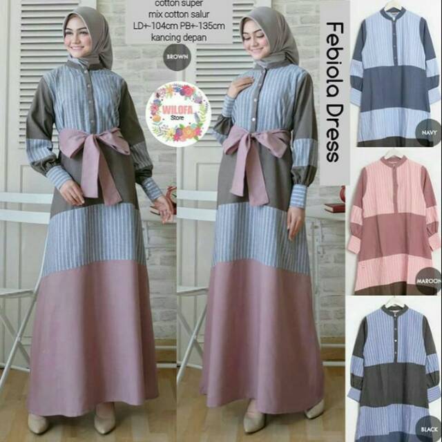 Febiola Dress Gamis Febiola Gamis Murah Dress Murah