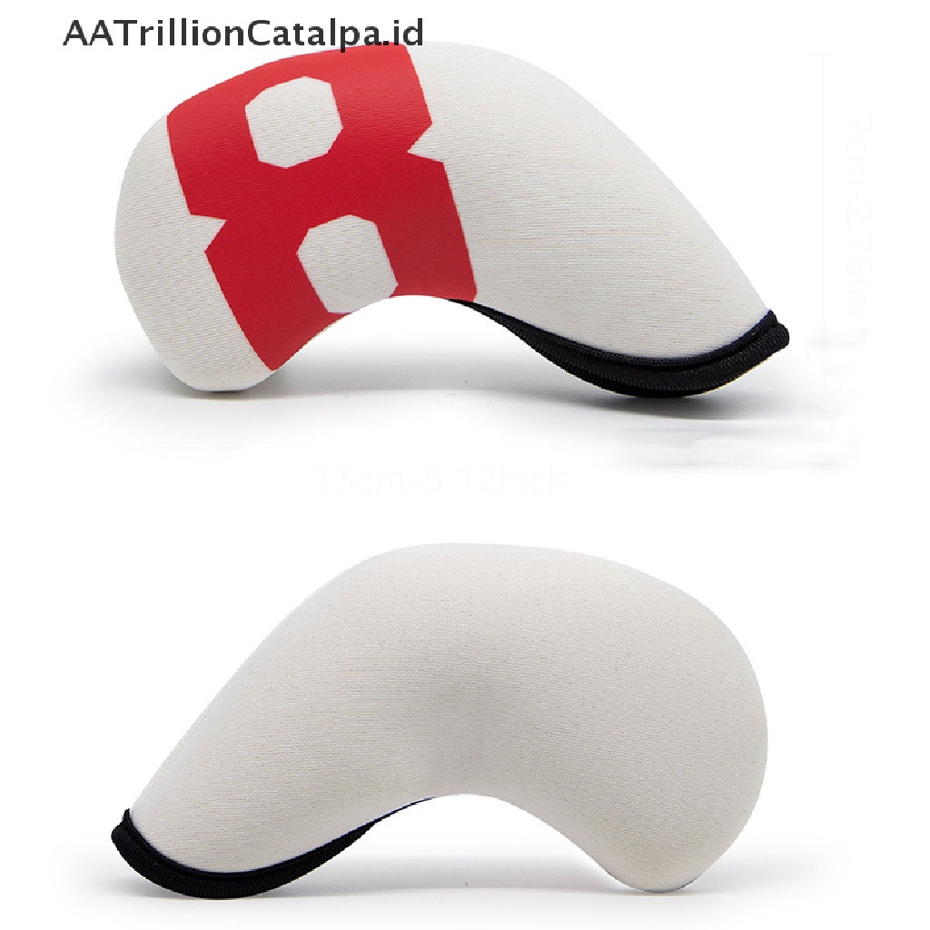 Aatrillioncatalpa 4-9PSAX10 Pcs Cover Kepala Besi golf