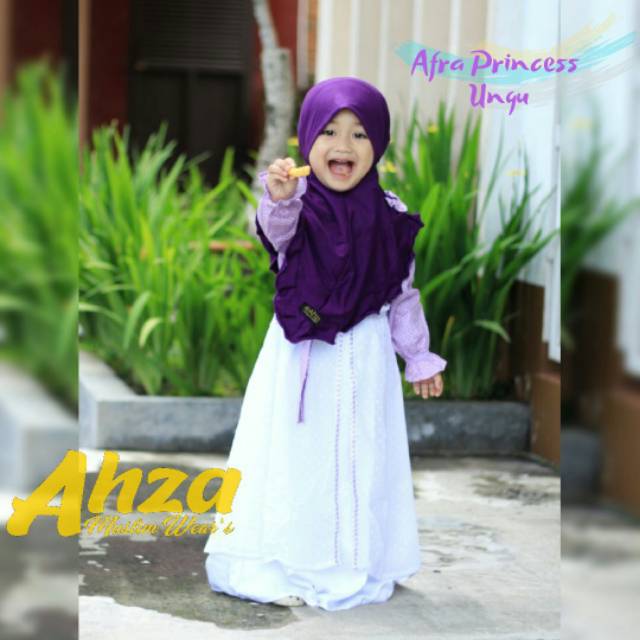 Gamis anak/baju syari anak AFRA PRINCESS BY AHZA