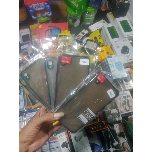 REDY CASE CESING /SELIKON HP VIVO Y91C PELINDUNG BELAKANG HP +CAMERA