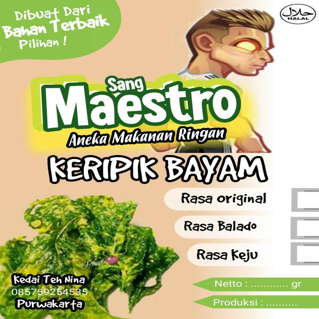 Sang Maestro Keripik Bayam Aneka Makanan Ringan Shopee Indonesia