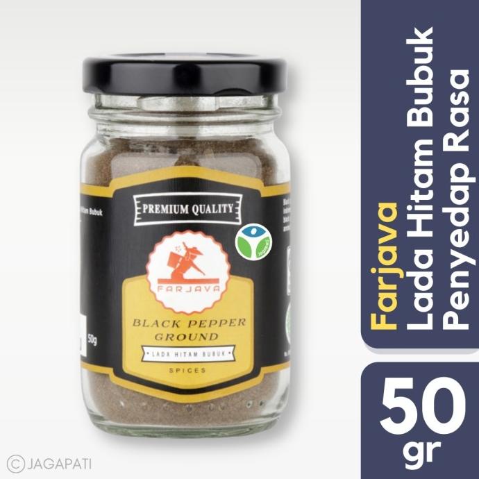 

Farjava - Black Pepper Ground 50 gr - Lada Hitam - Bumbu Masakan Sehat