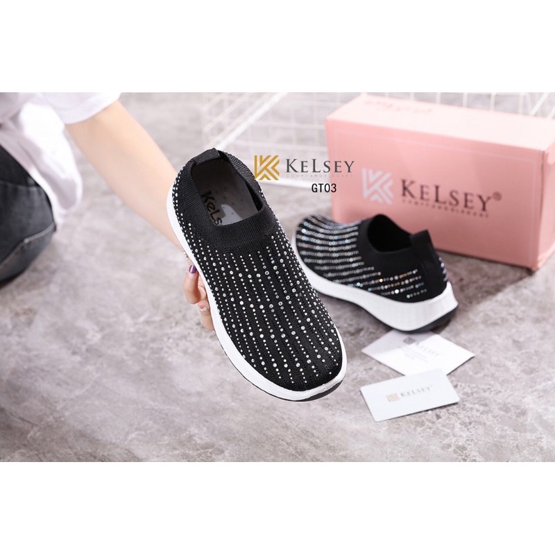 (GRATIS ALAS KAKI) RESTOCK!!  NICOLE SEPATU FLYKNIT SHOES FLAT WANITA KELSEY GT03 SEPATU WANITA IMPORT