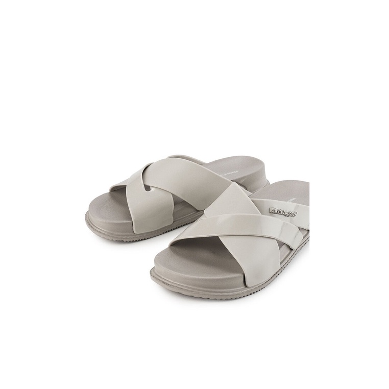 SANDAL SLIDE WANITA HUSH PUPPIES ORIGINAL CASUAL BRANDED GREY HW30