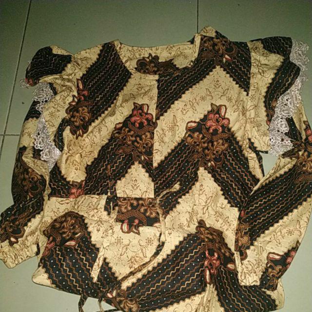 Ms Gamis Batik Sriwedari Maxi Bumil/busui Katun Sogan Allsize Ld 104