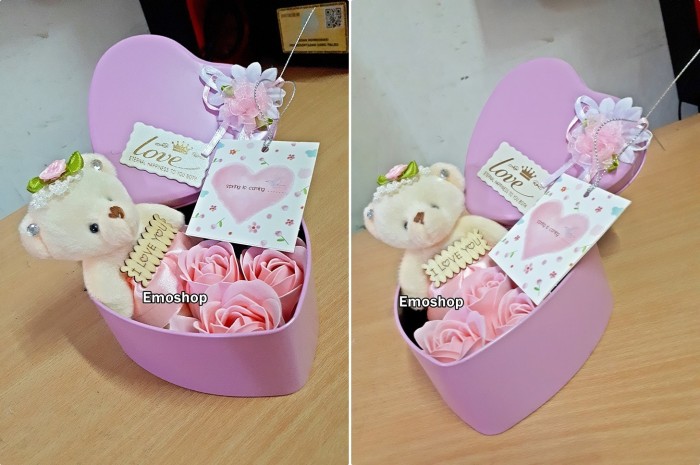 

Souvenir Box Kado Valentine Day Bunga Sabun Boneka Unik Untuk Pacar Murah Hadiah Ulang Tahun