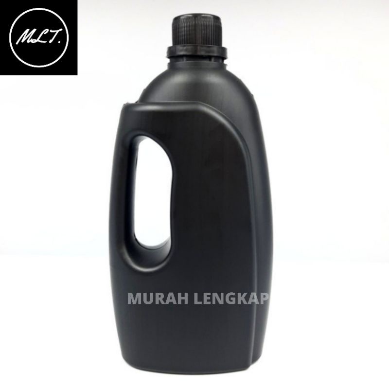 JERIGEN 1LITER GAGANG SAMPING JERIGEN 1000ML HITAM