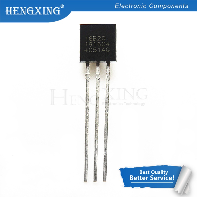 10pcs DS1820 DS18B20 sensor Temperatur 18B20 Bahan Stainless steel Anti Air Untuk Arduino