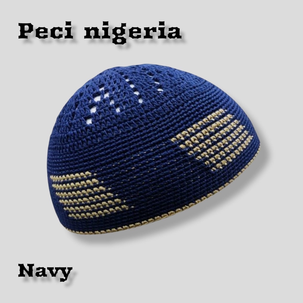 Peci Rajut Motif Nigeria Aneka Warna Peci Rajut Dewasa Nigeria