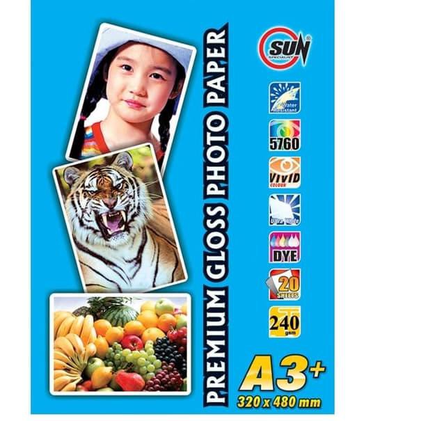 

PREMIUM GLOSS PHOTO GLOSSY PAPER 240 GSM A3+
