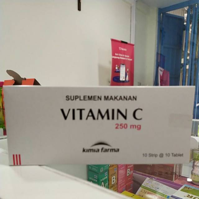 Jual VITAMIN C 250 MG (Box = 10 Strip) | Shopee Indonesia