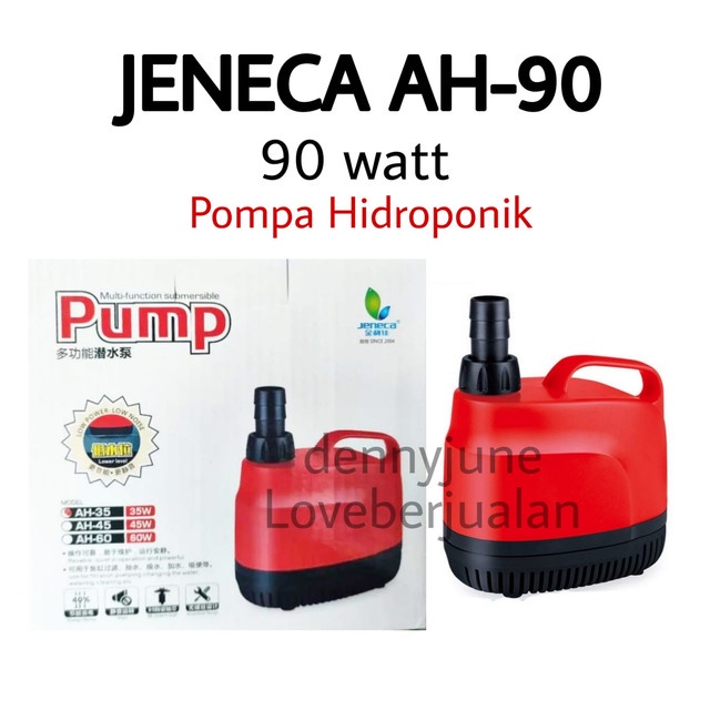 JENECA AH 90 AH90 Pompa Celup Hidroponik Aquarium Kolam