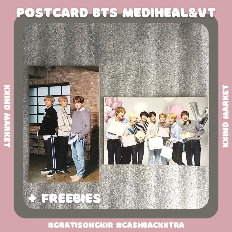 Postcard BTS X VT Cosmetics / PC BTS puma / PC vt Cosmetics / PC BTS / album bts