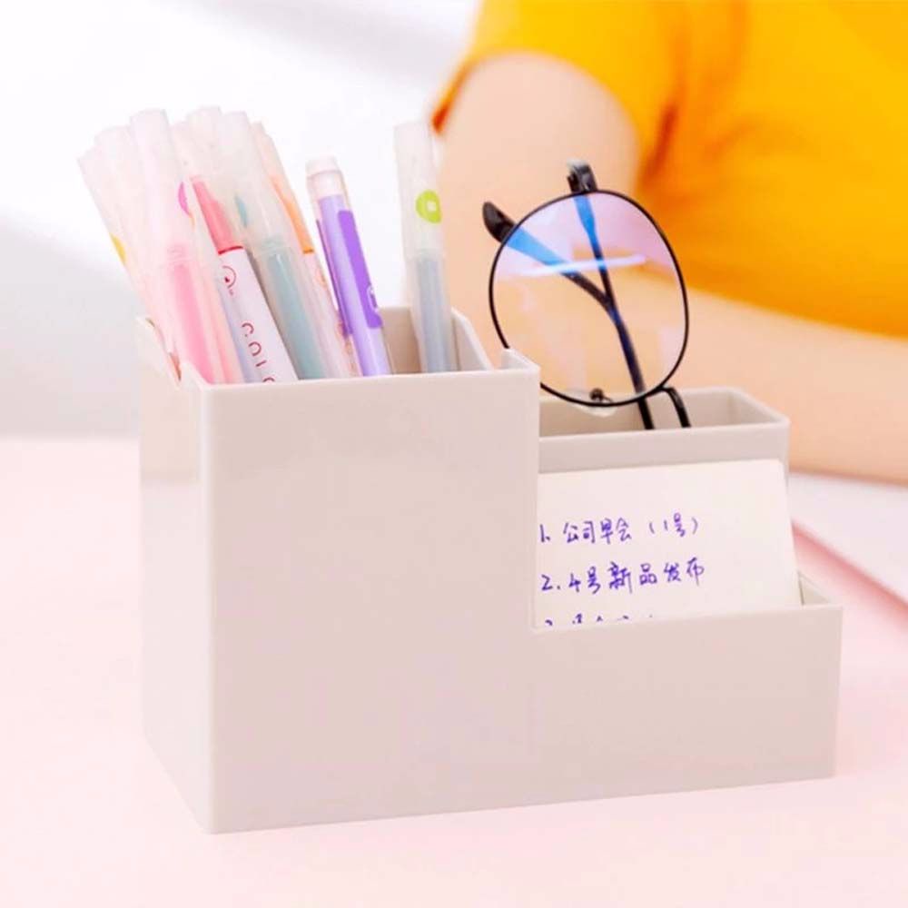 QUINTON Storage Pen Pencil Holders Container School office Utensils Desktop Pen Holder Organizer Office Accessories Cosmetic Case Stationery Multi-functional Makeup Rack/Multicolor