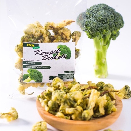 

Keripik Sayur Brokoli Asli Crispy 200gr