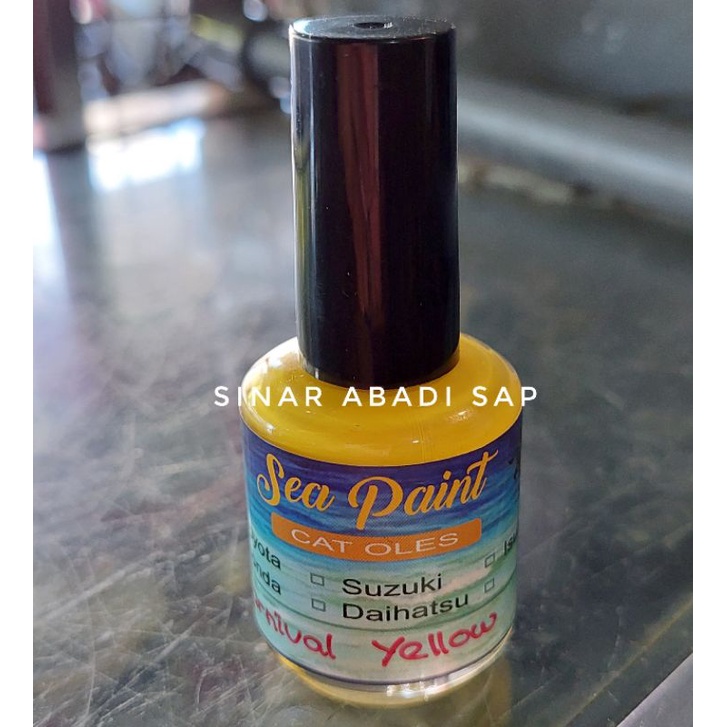 Cat Oles Sea Paint Carnival Yellow-Honda Brio