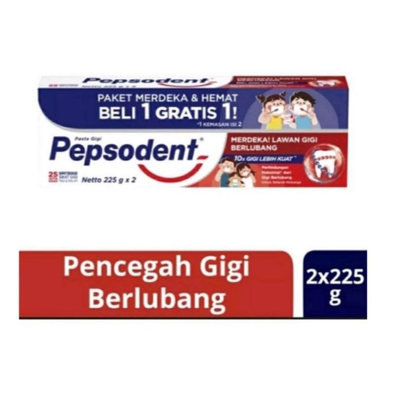 pepsodent twinpack 225gr