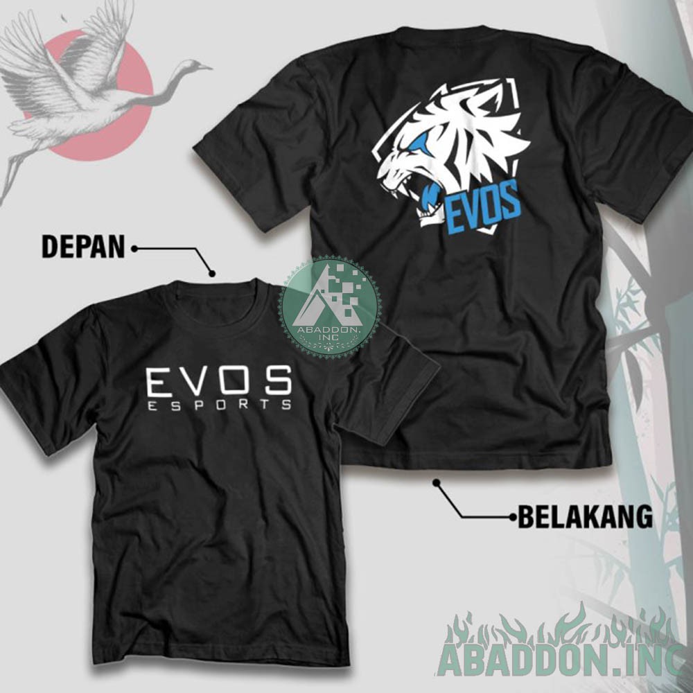 Kaos Evos Esports Gaming Baju Game ML PB PUBG FF AOV Tshirt Sport Team Gamer Player Games - 7415