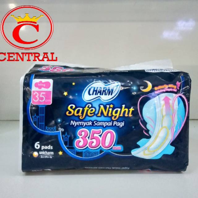 CHARM SAFE NIGHT 35cm isi 6 pads/centraltrenggalek