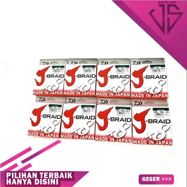 PE Daiwa J Braid X8 - SENAR PANCING BENANG PE