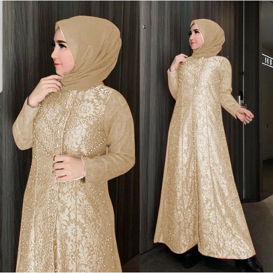 HOPYLOVY - Gamis Maxi Dress Wanita Karin