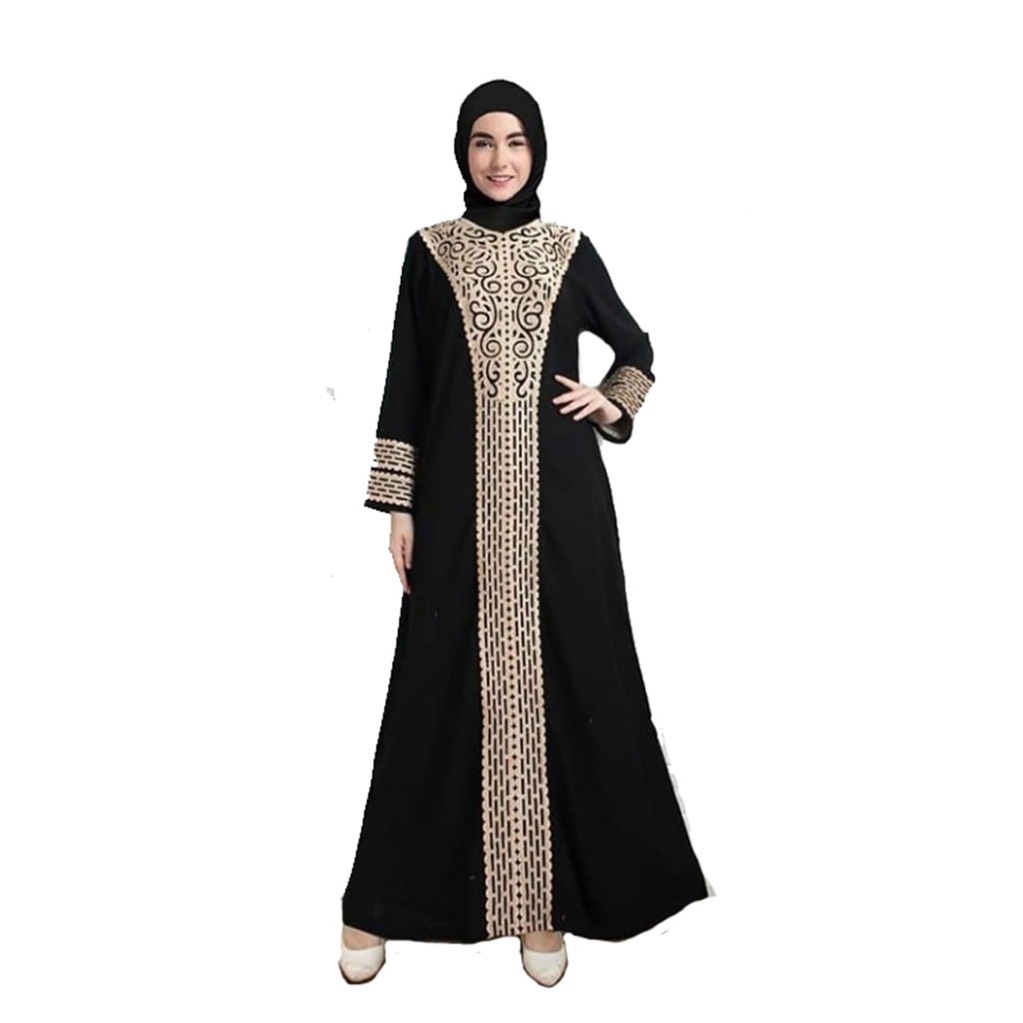 Abaya arab mewah -gamis arab terbaru-abaya turki kekinian-fashion muslimah kekinian-abaya remaja kekinian(AZ25)