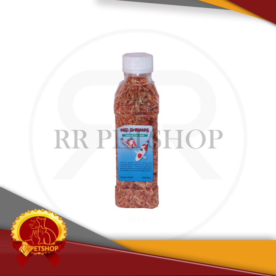 Makanan Ikan Hias Red Shrimps Pakan Fish Food Udang Merah 50 gram