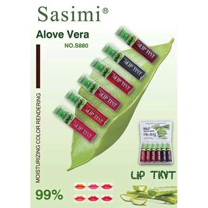 [6pcs] Liptint Mini Sasimi Aloevera Isi 6 S880