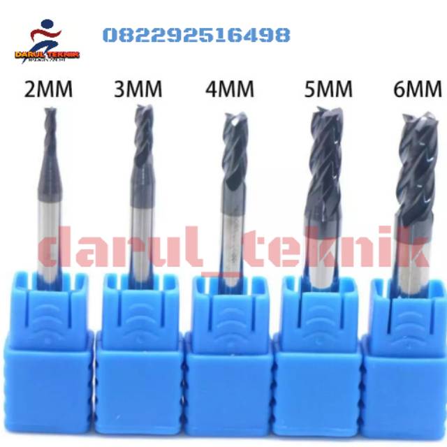 ENDMILL CARBIDE SET 5PCS( 2.3.4.5.6)