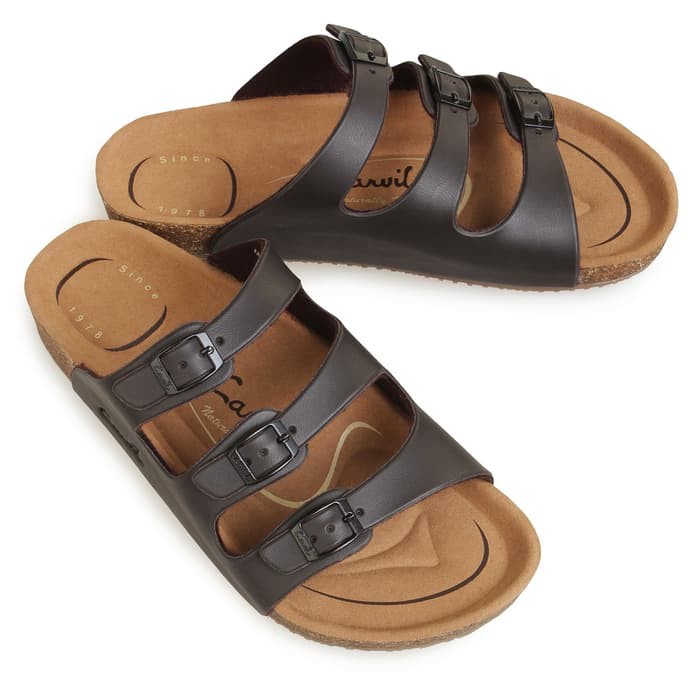 Produk Sandal Pria Carvil Falkland - 03 - Dark Brown, 41 Hemat