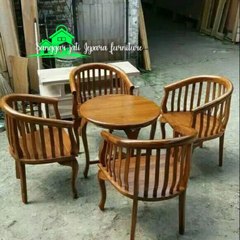 kursi tamu Betawi jati meubel jepara