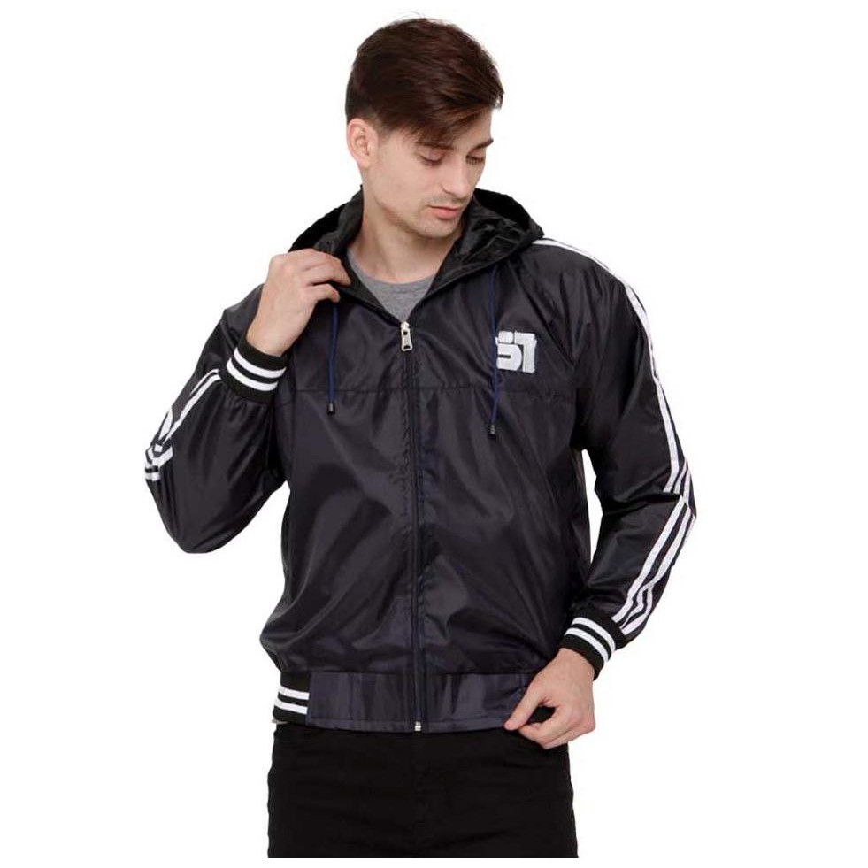 Jaket Pria Sweater Hoodies Casual Java Seven NAVY AS PARACHUTE JS 1003