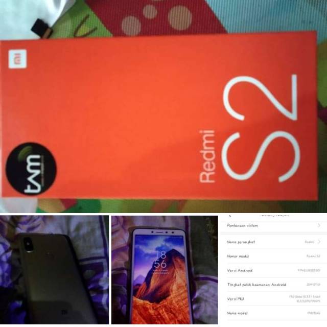 Jual hp xiaomi redmi s2 fulldus bekas saya pakai