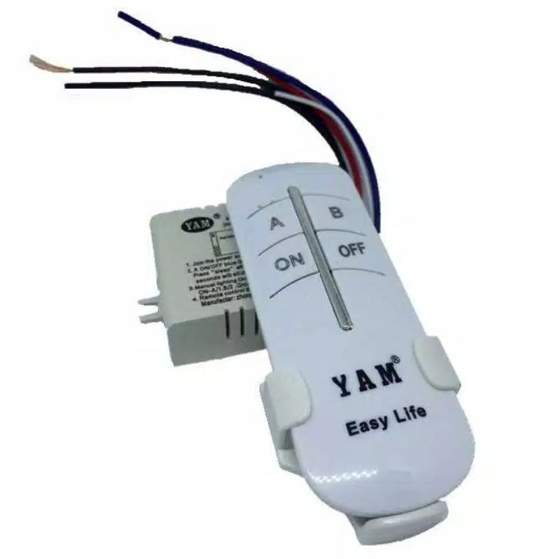 Wireless Remote Control Switch Saklar Lampu 2 Way